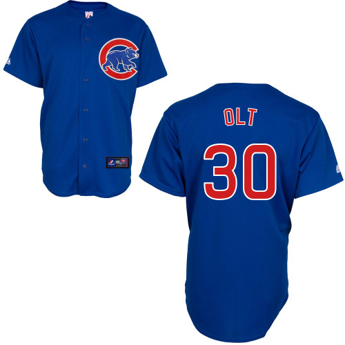 Mike Olt #30 MLB Jersey-Chicago Cubs Men's Authentic Alternate 2 Blue Baseball Jersey